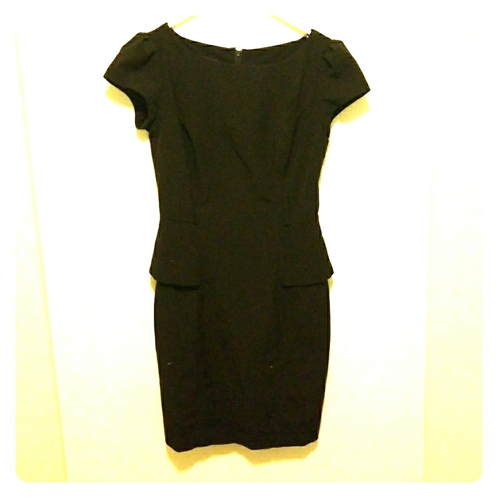 Little black peplum dress